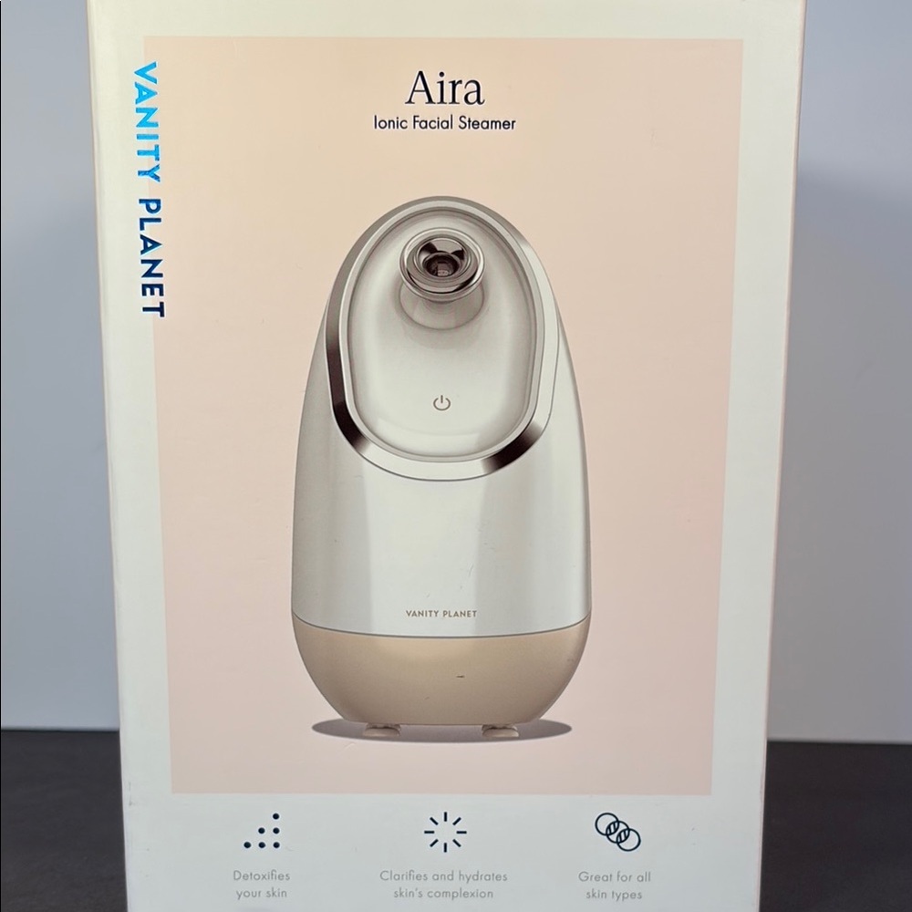 NWT Vanity Planet Aira Ionic Facial Steamer Silver